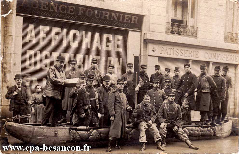 BESANÇON - Bas de la Grande Rue - Inondations de 1910